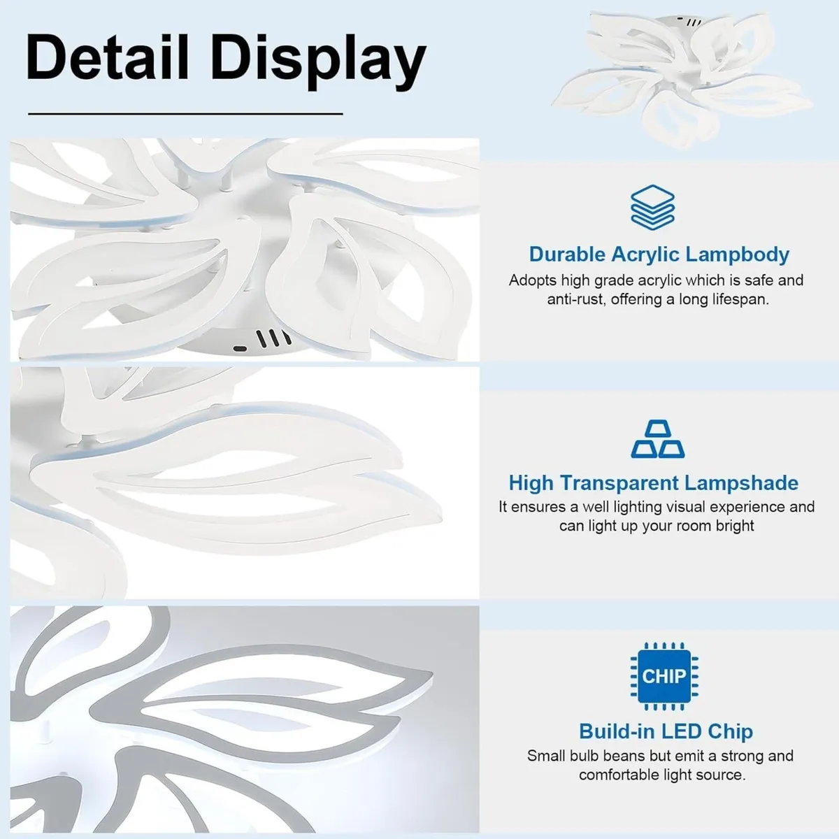 LED Ceiling Light 65W 5850LM Modern Design - Image 3