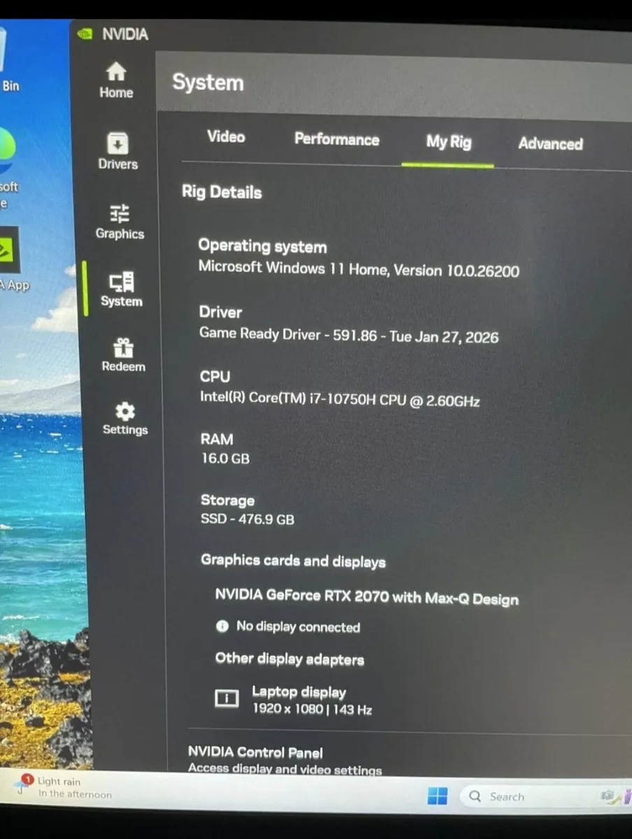 Razer Blade 15 RTX 2070 i7 144Hz 16GB - Image 2