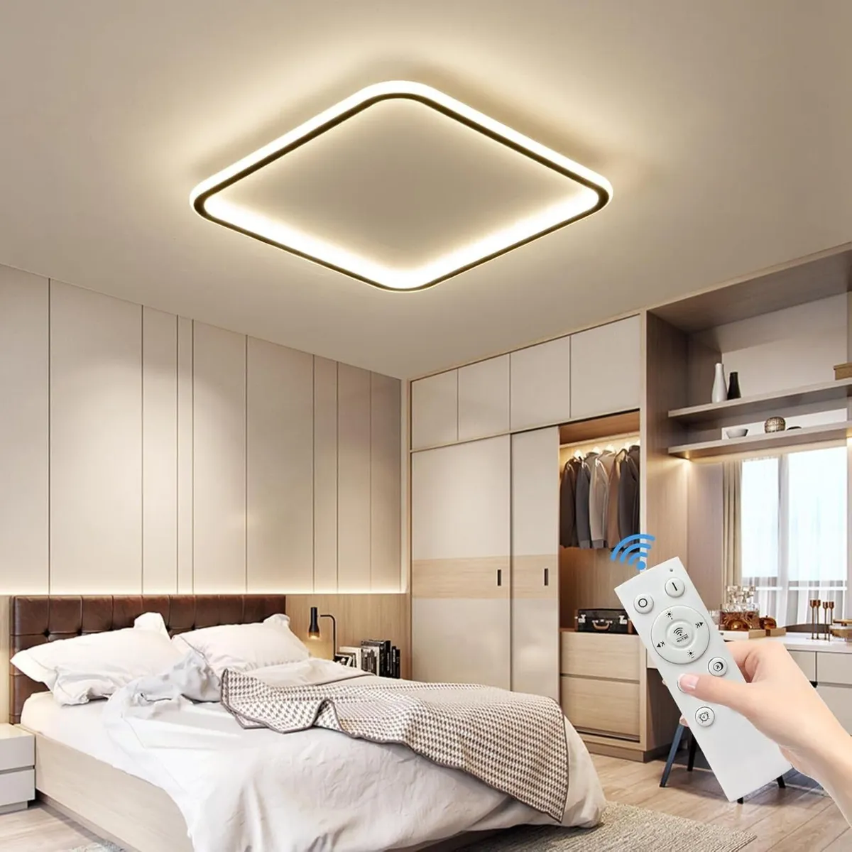 Modern 40cm Ceiling Light Dimmable 3000k/4500k/650 - Image 1