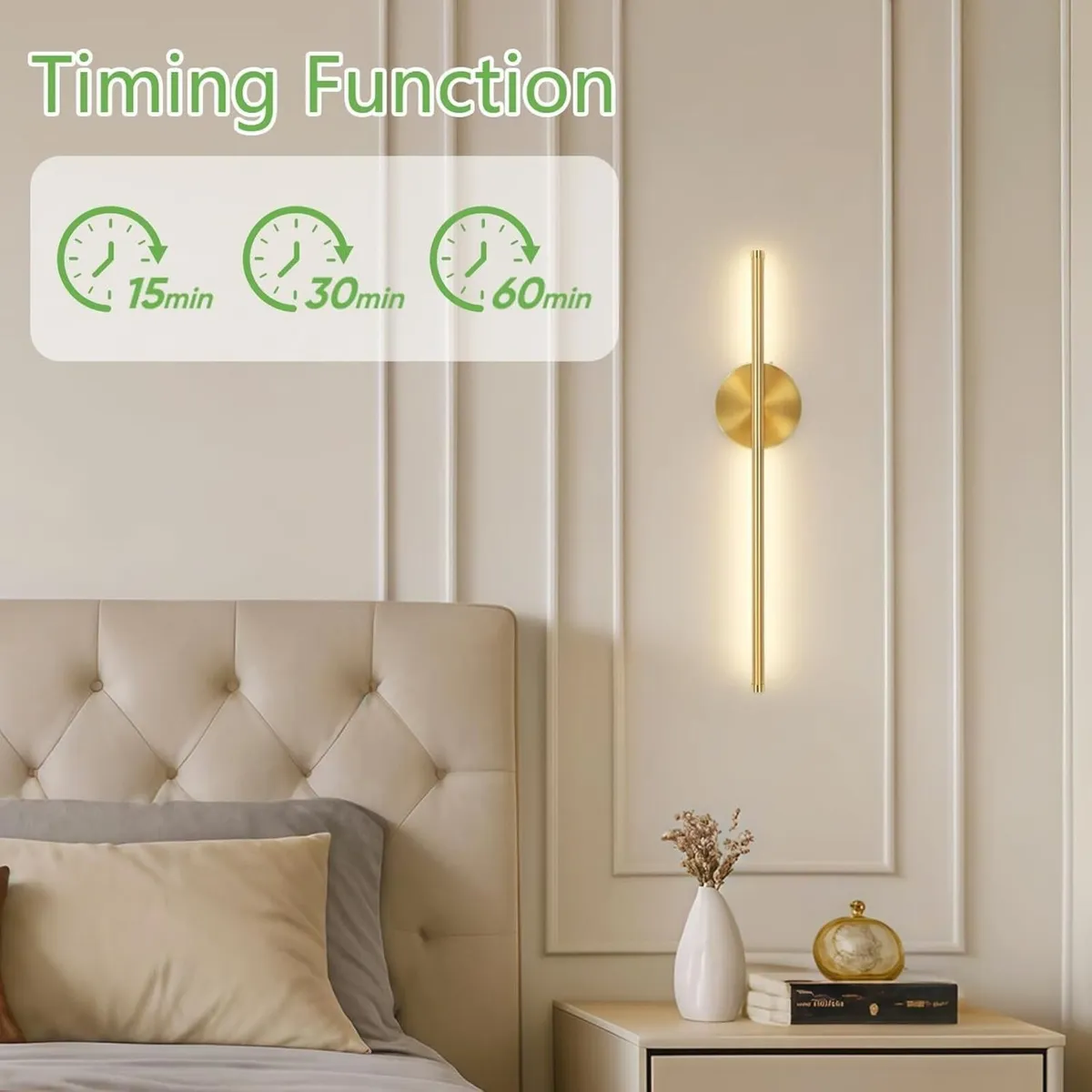 Gold Rechargeable Wall Lights 4400mAh Battery - Image 4