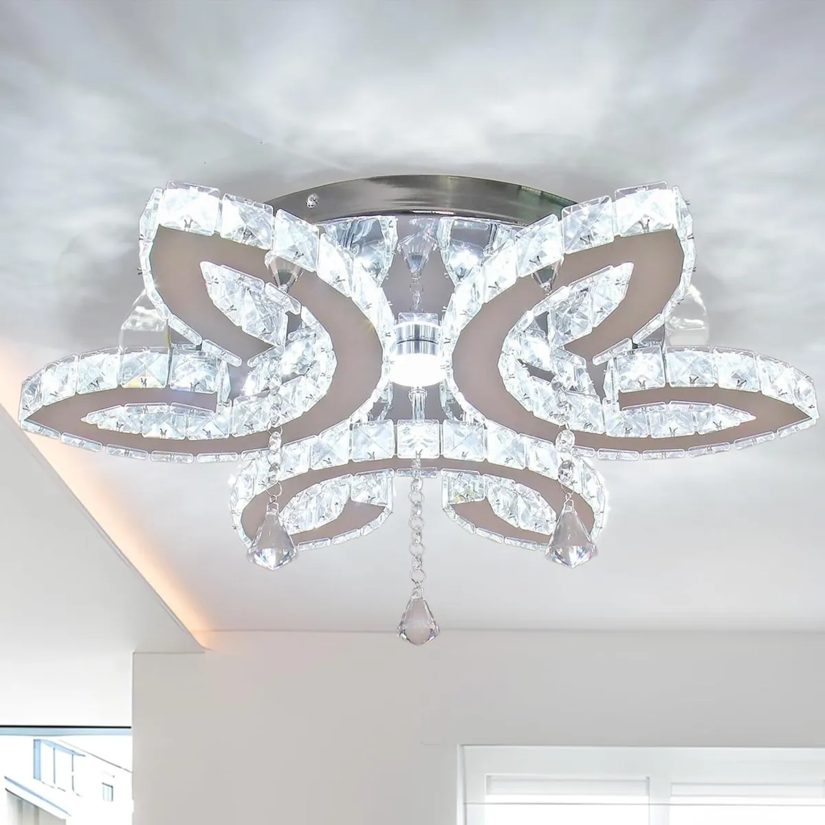 Modern Crystal LED Chandeliers - Ceiling Lamp for - Image 1