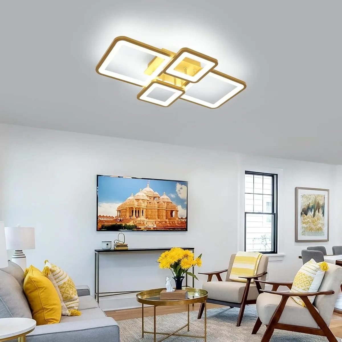 LED Ceiling Lights 54W Modern Dimmable Light with - Image 3