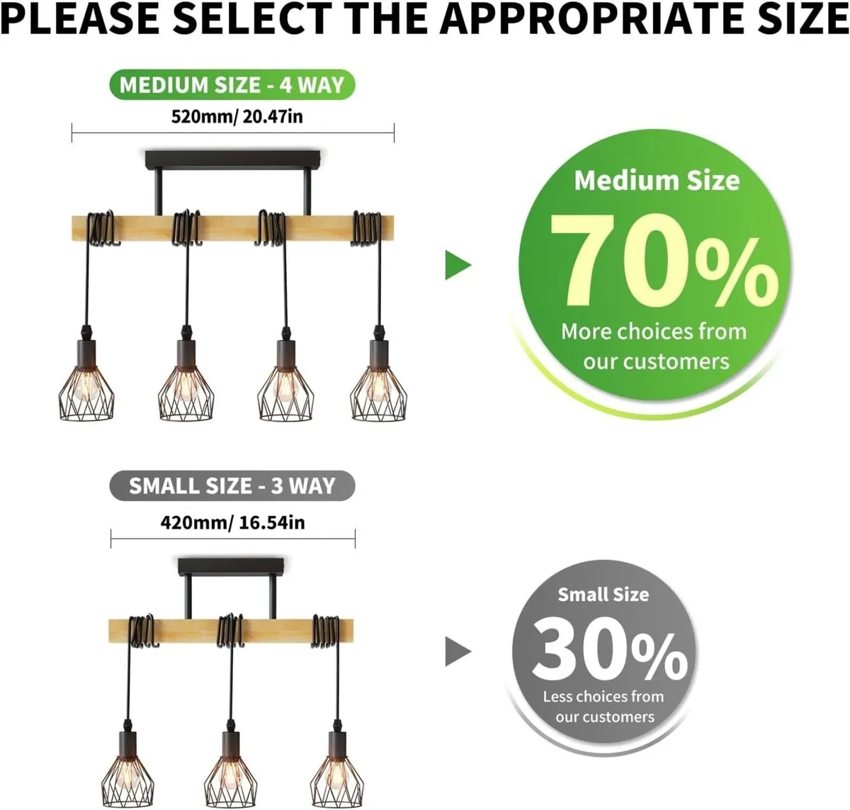 Black Pendant Lighting Vintage Hanging Lights - Image 2