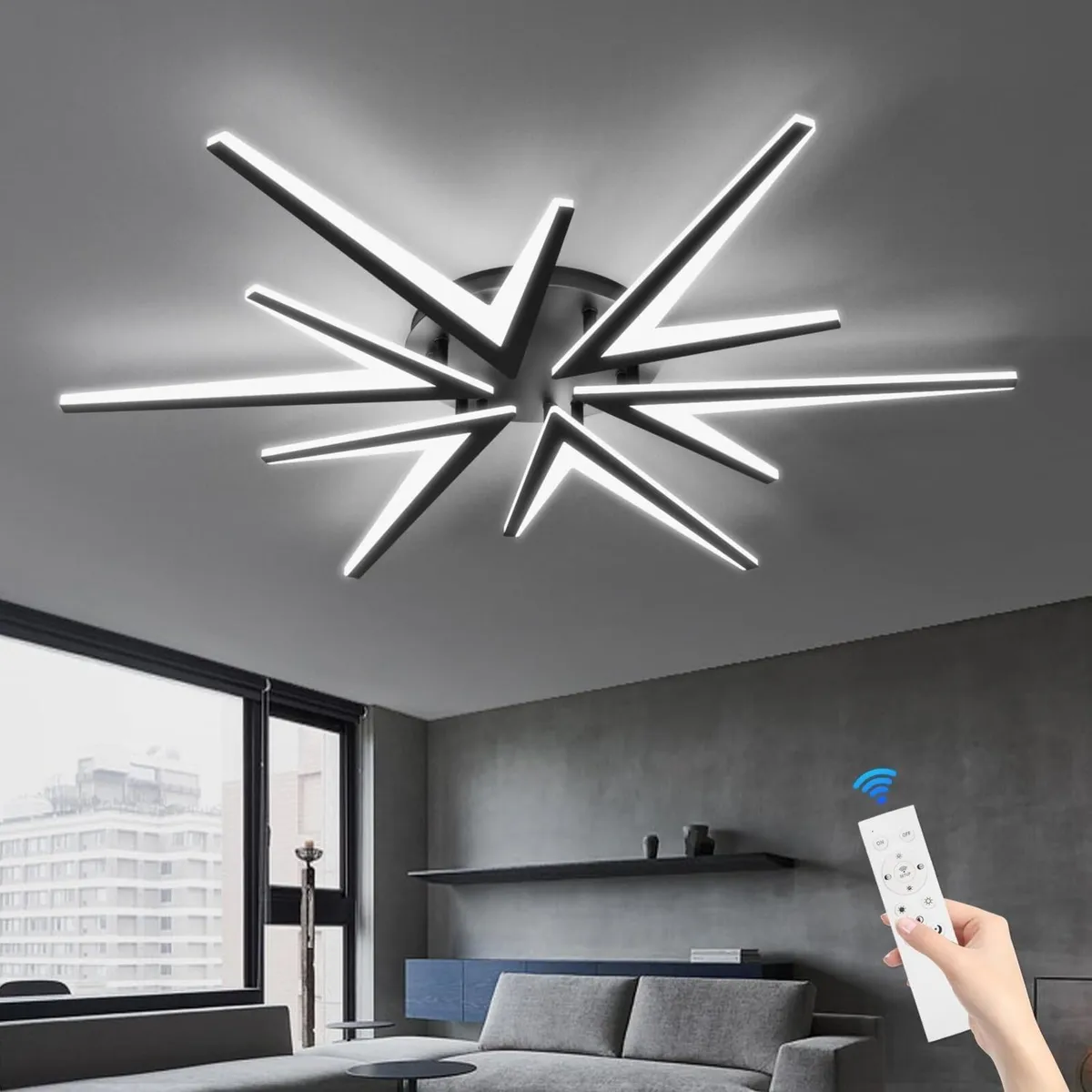 LED Ceiling Light with Remote Control Dimmable - Image 1