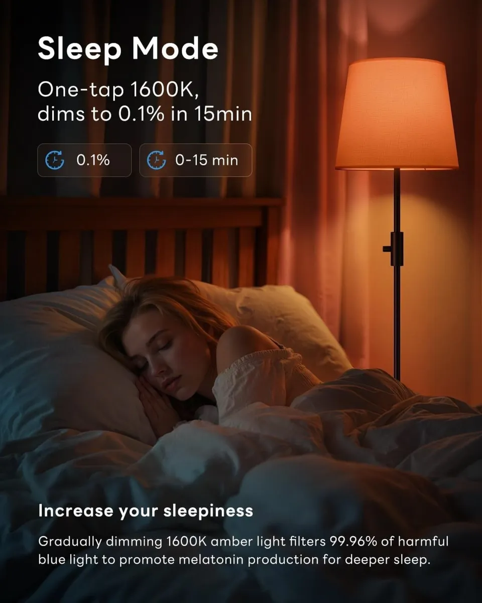 LED Floor Lamp for Living Room Dimmable Standing - Image 2