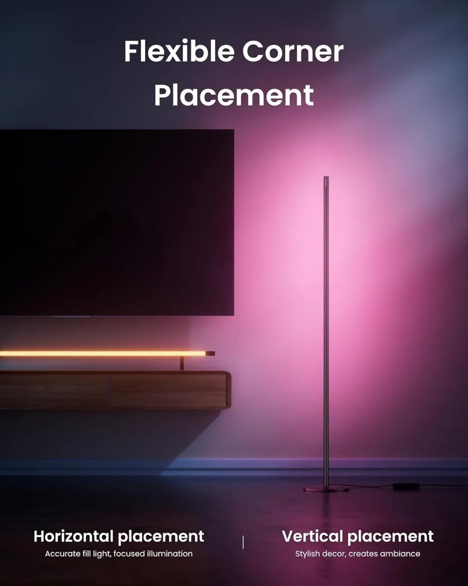 Matter LED Floor Lamp RGBCCT Corner Work with - Image 3