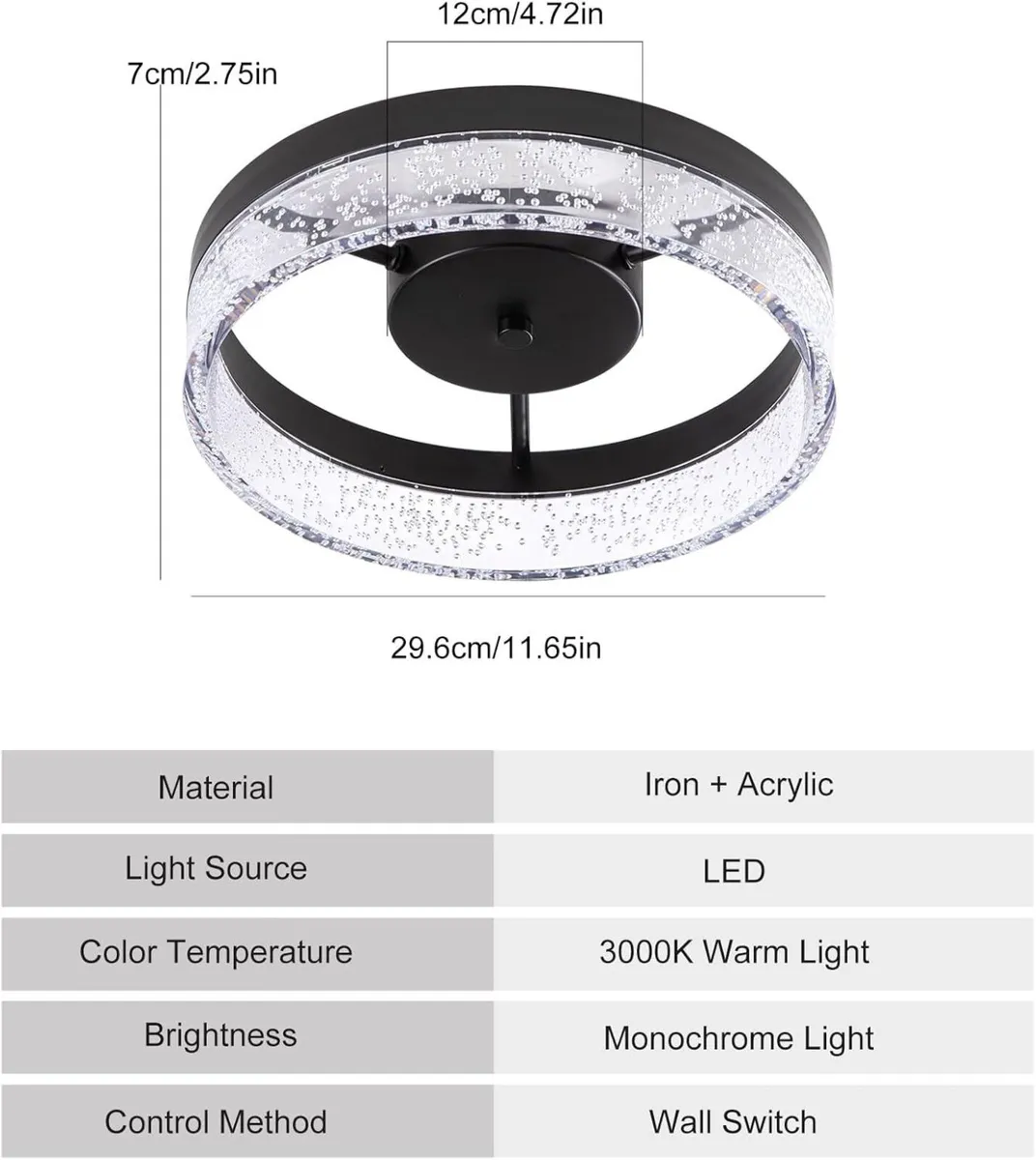 LED Ceiling Light 20W Flush Mount Kitchen - Image 4