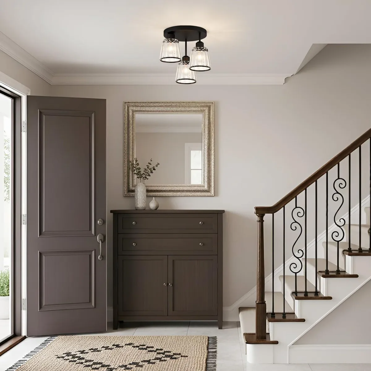 Light Fittings Ceilings 3 Black Ceiling Lights - Image 4