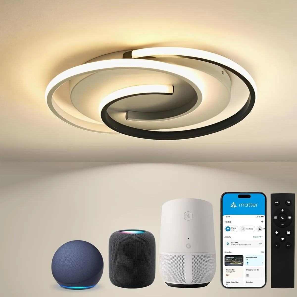 Ceiling Light with Remote Control Living Room - Image 1