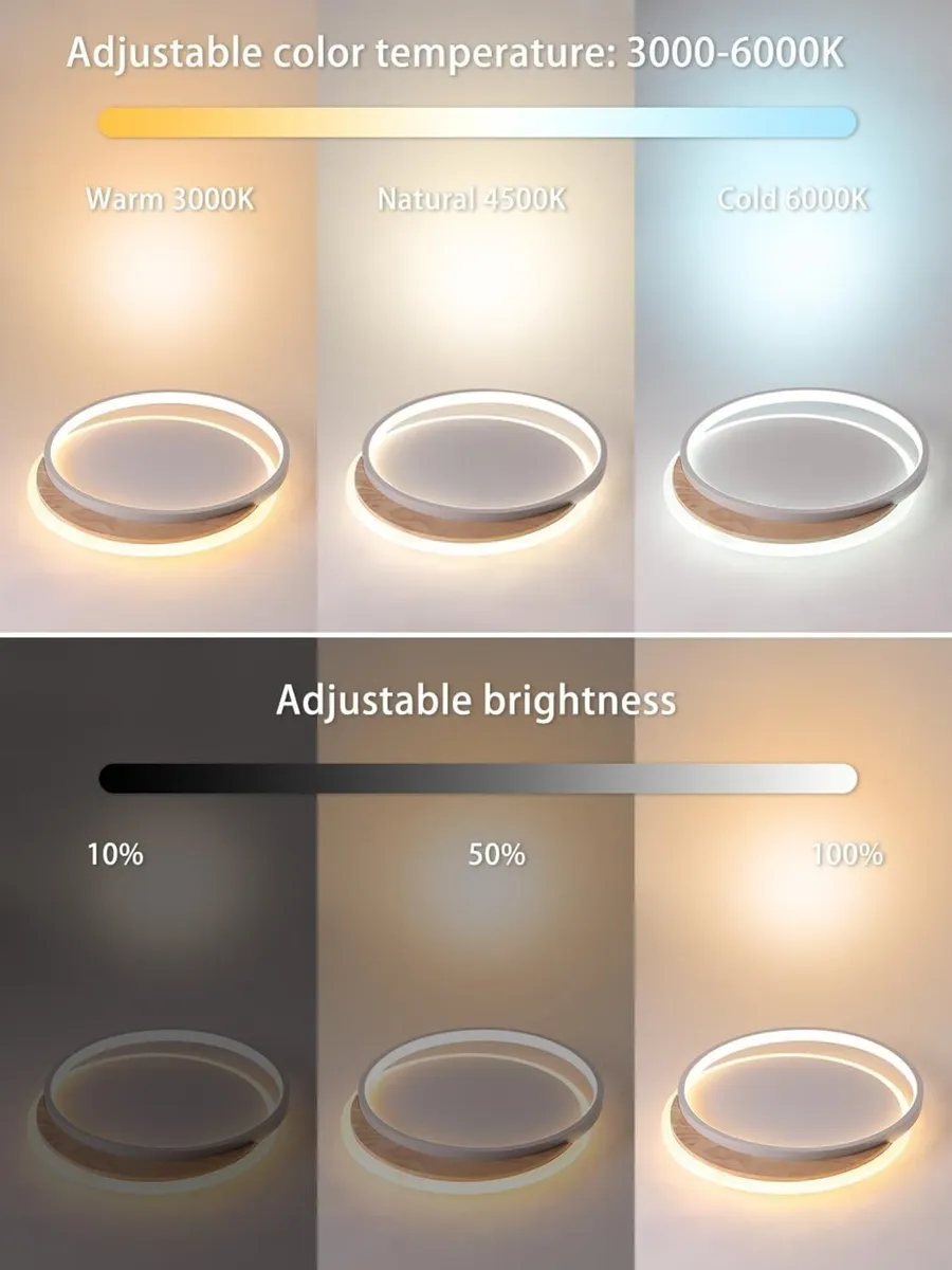 LED Ceiling Light 40CM Lights Dimmable with - Image 2