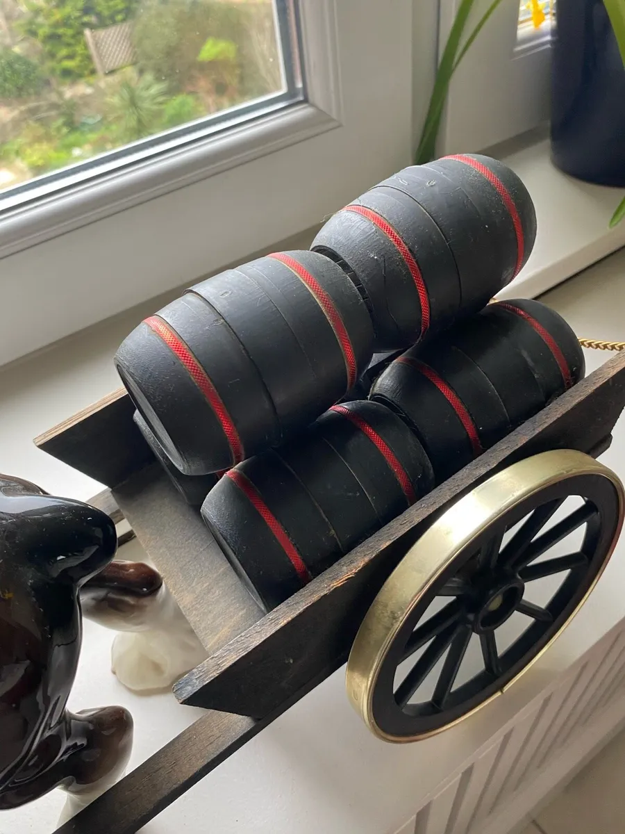 Vintage Ceramic Shire Horse and Trap - Image 3