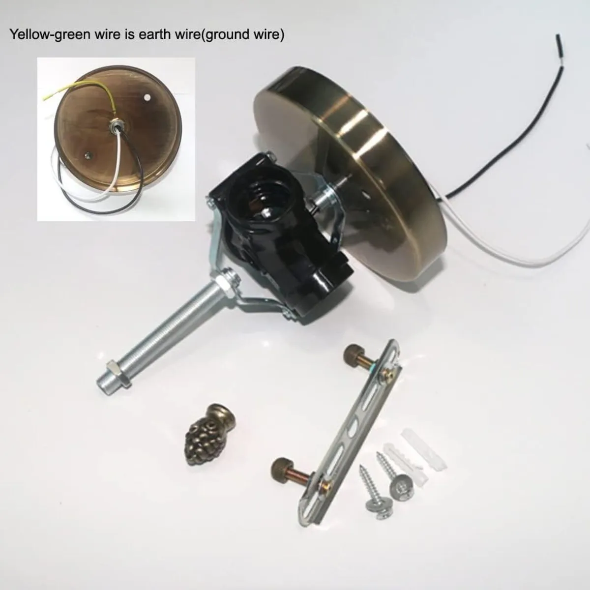 12 Inch Tiffany Style Ceiling Light Stained Glass - Image 3