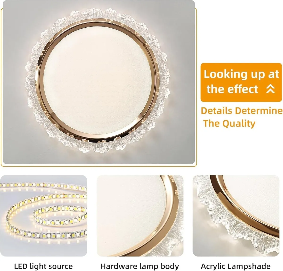 50cm Modern Dimmable LED Ceiling Light Elegant - Image 4