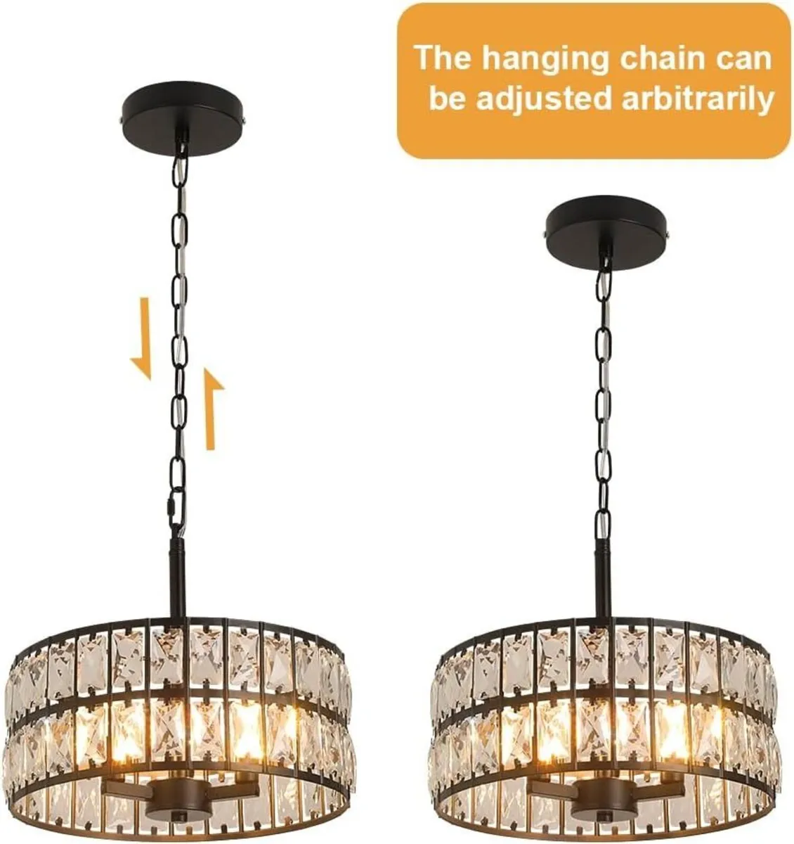 Modern Crystal Chandelier Ceiling Lights Pendant - Image 3