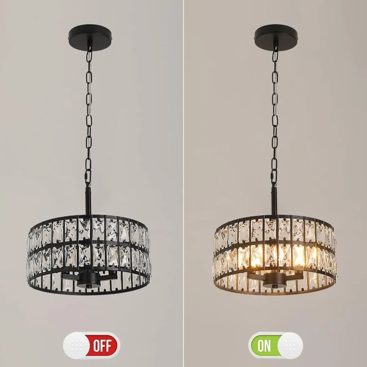 Modern Crystal Chandelier Ceiling Lights Pendant - Image 4
