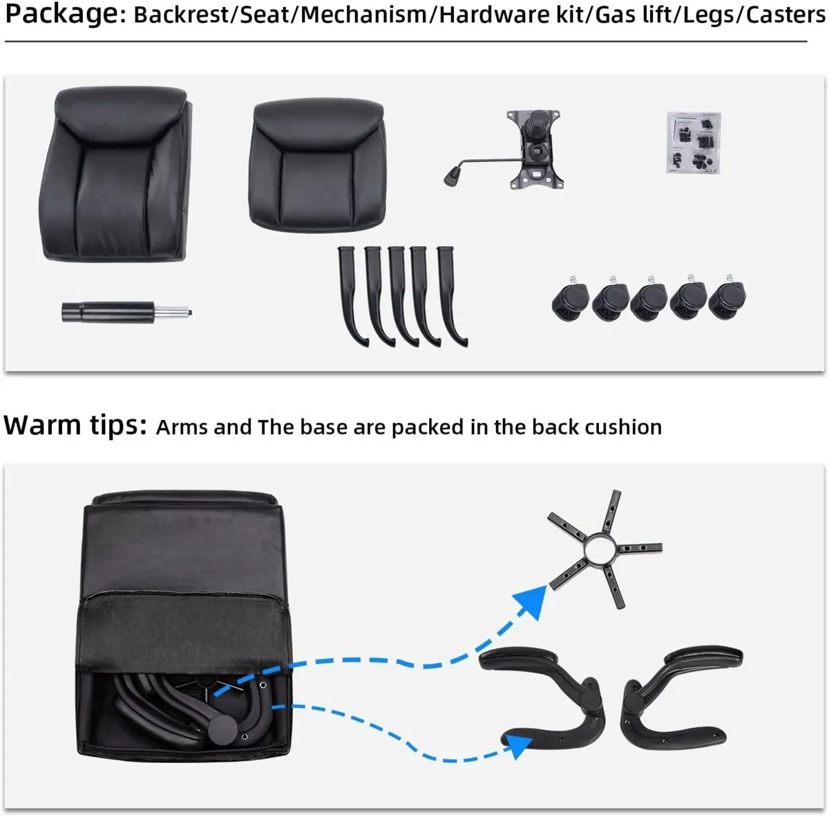 Office Chair Ergonomic Computer Desk Swivel Work - Image 4