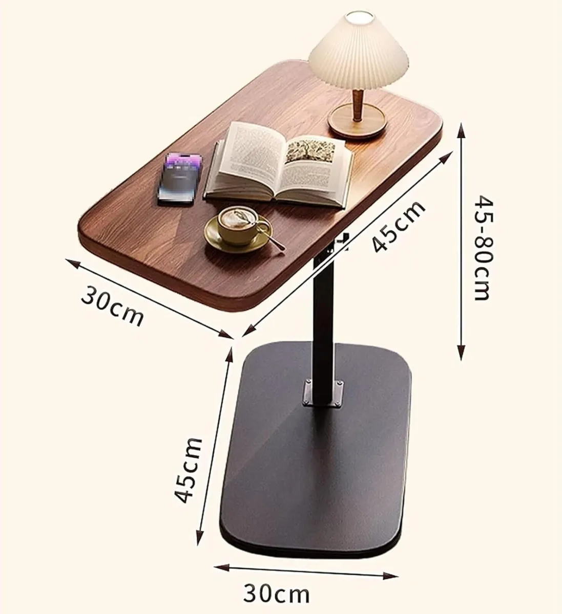 Side Table Lifting Laptop Desk: C Shaped End - Image 2