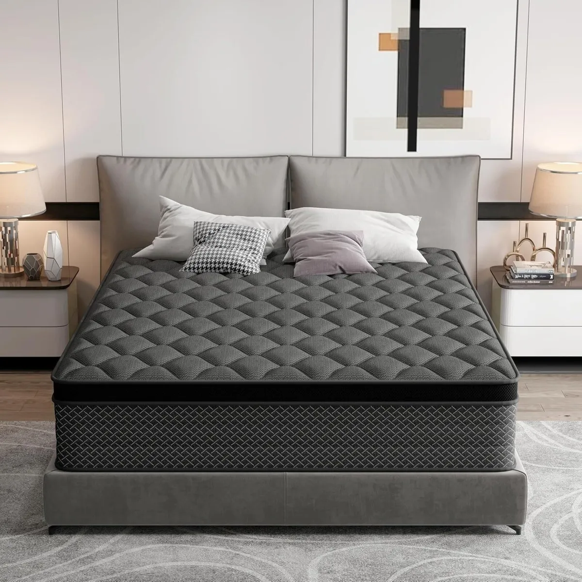 Double Mattress 4FT6 10 Inch Foam and Spring - Image 1