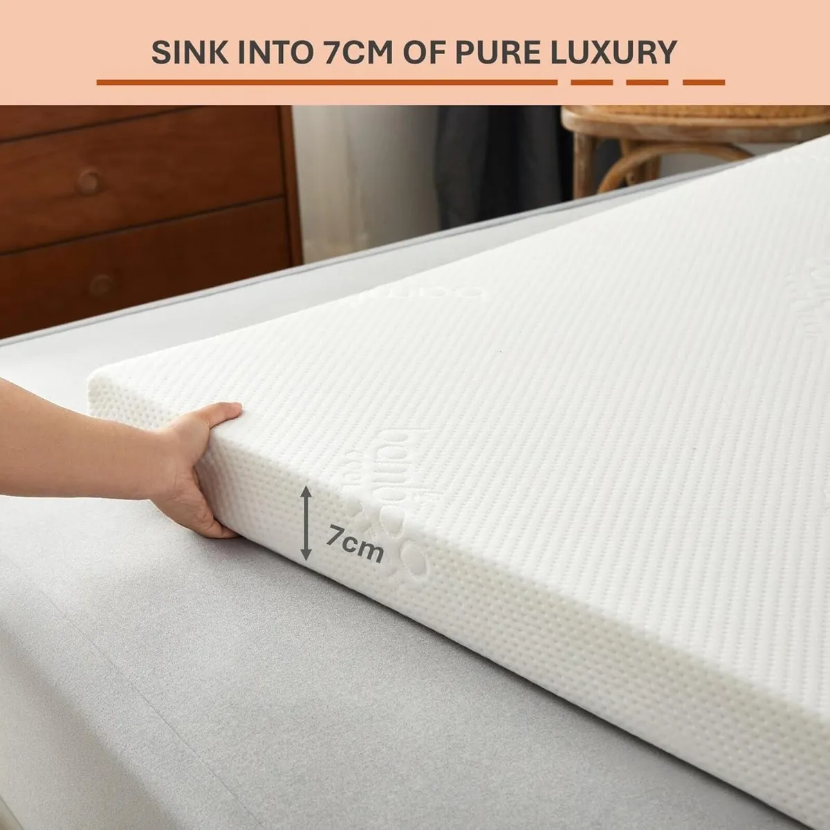 Luxury 7cm (3inch) ZenFloat® Memory Foam Mattress - Image 3