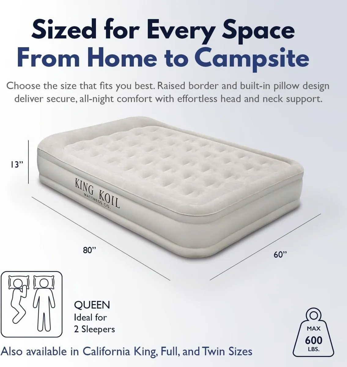 Luxury Queen Air Mattress with Built-in Pump for - Image 2