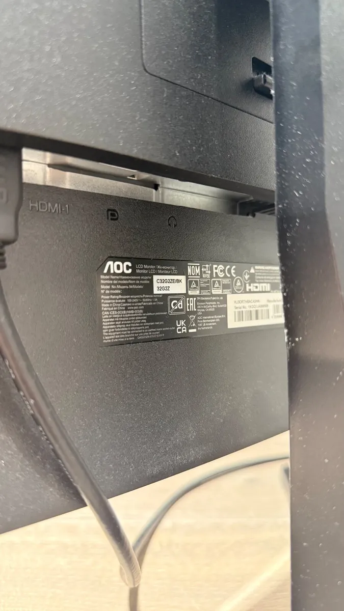 AOC 32” Curved Gaming Monitor - Image 3