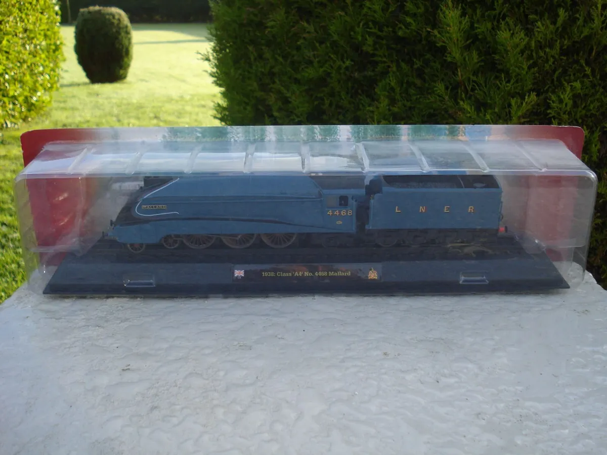 STATIC BLUE MALLARD 4-6-2 TRAIN ENGINE. 1/76 SCALE - Image 1