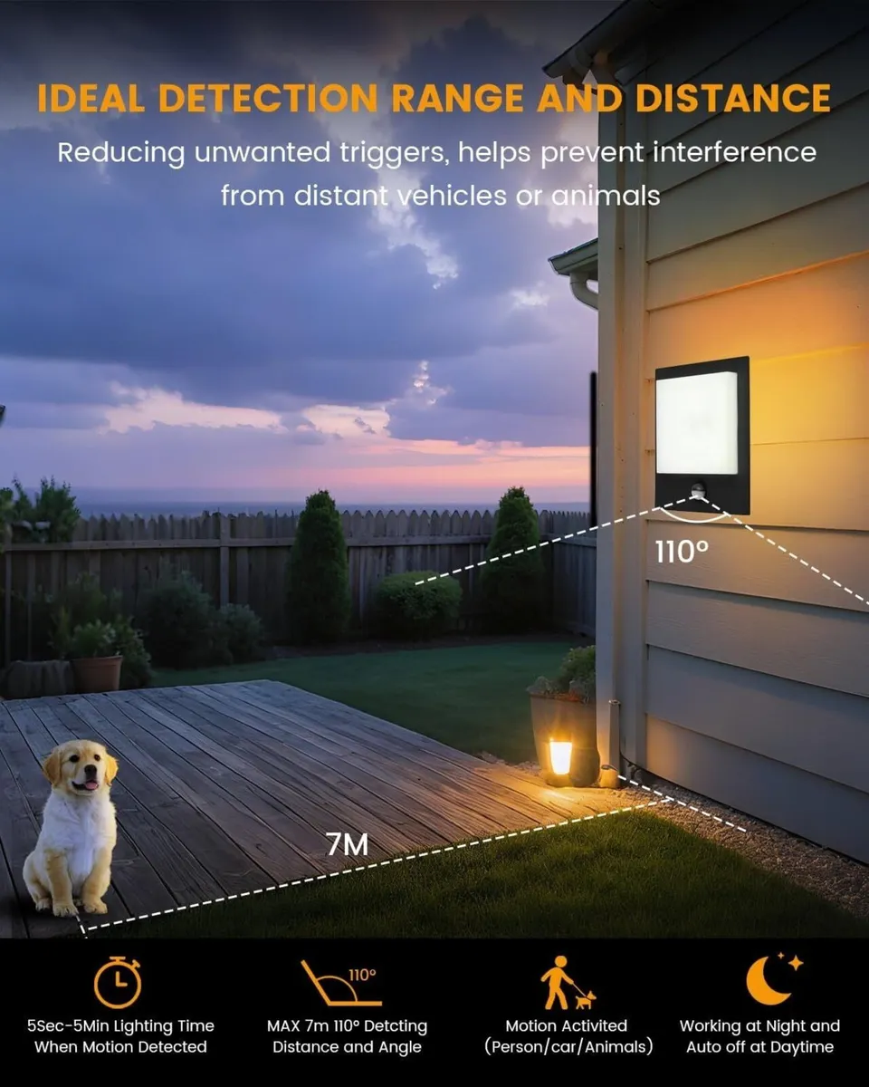 Outdoor Wall Lights with Sensor 1 x 8.5 W - Image 3