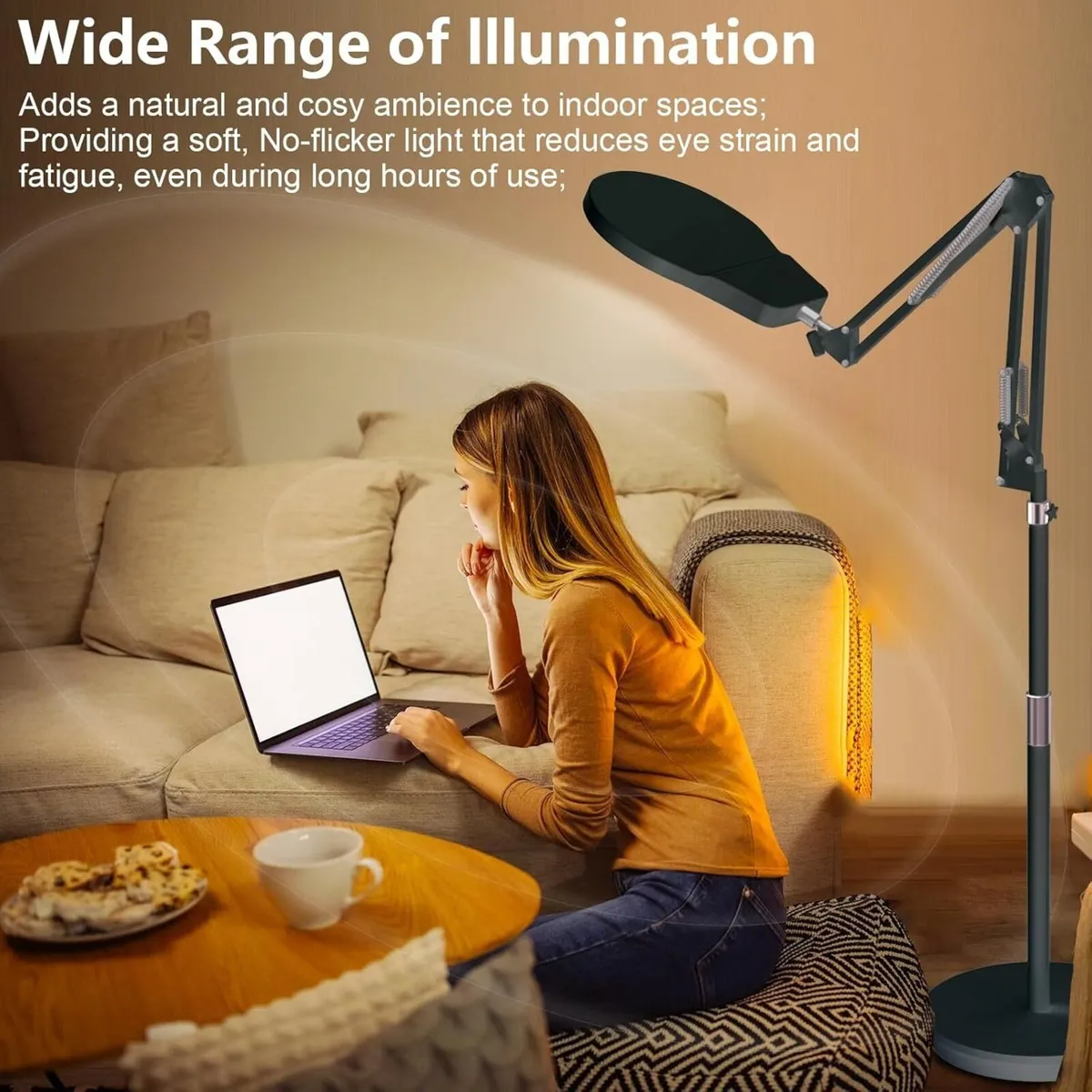 Shell Floor Sad Lamp Light Therapy with 3 Color - Image 4