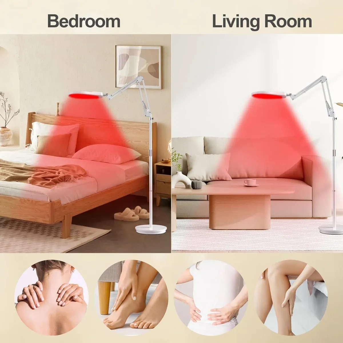 Floor Infrared Lamp Red Light 5 Brightness - Image 4