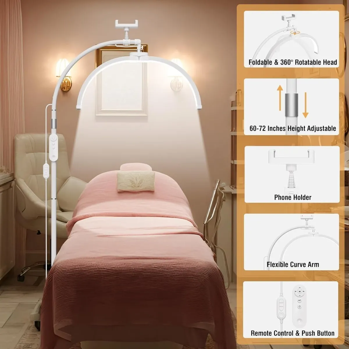 Half Moon Lamp Foldable Light with 3 Color - Image 2