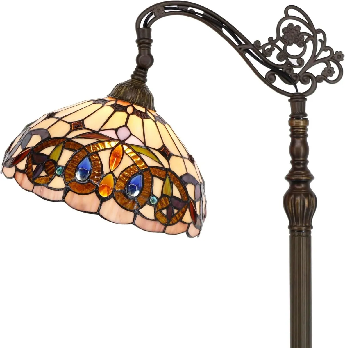 Tiffany Floor Lamp Stained Glass Serenity - Image 1