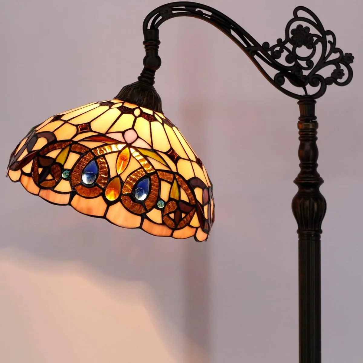 Tiffany Floor Lamp Stained Glass Serenity - Image 2