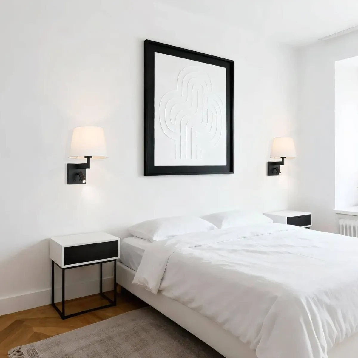 Indoor Wall Light with LED Reading Sconce Lights - Image 3