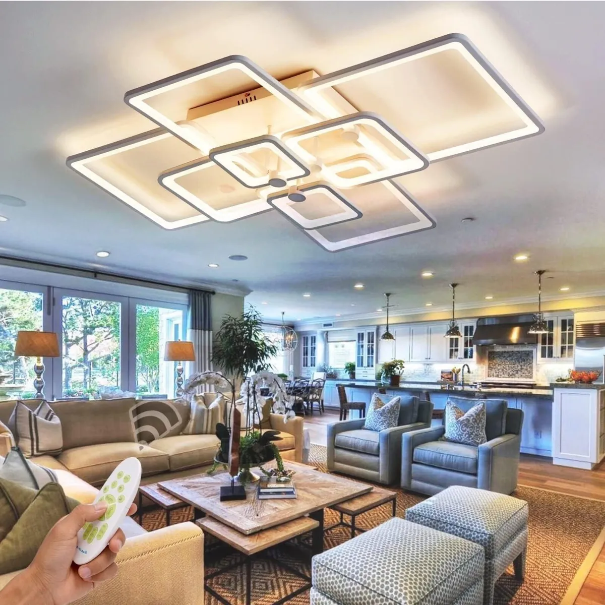 LED Ceiling Light 41.7in Modern Lights for Living - Image 1