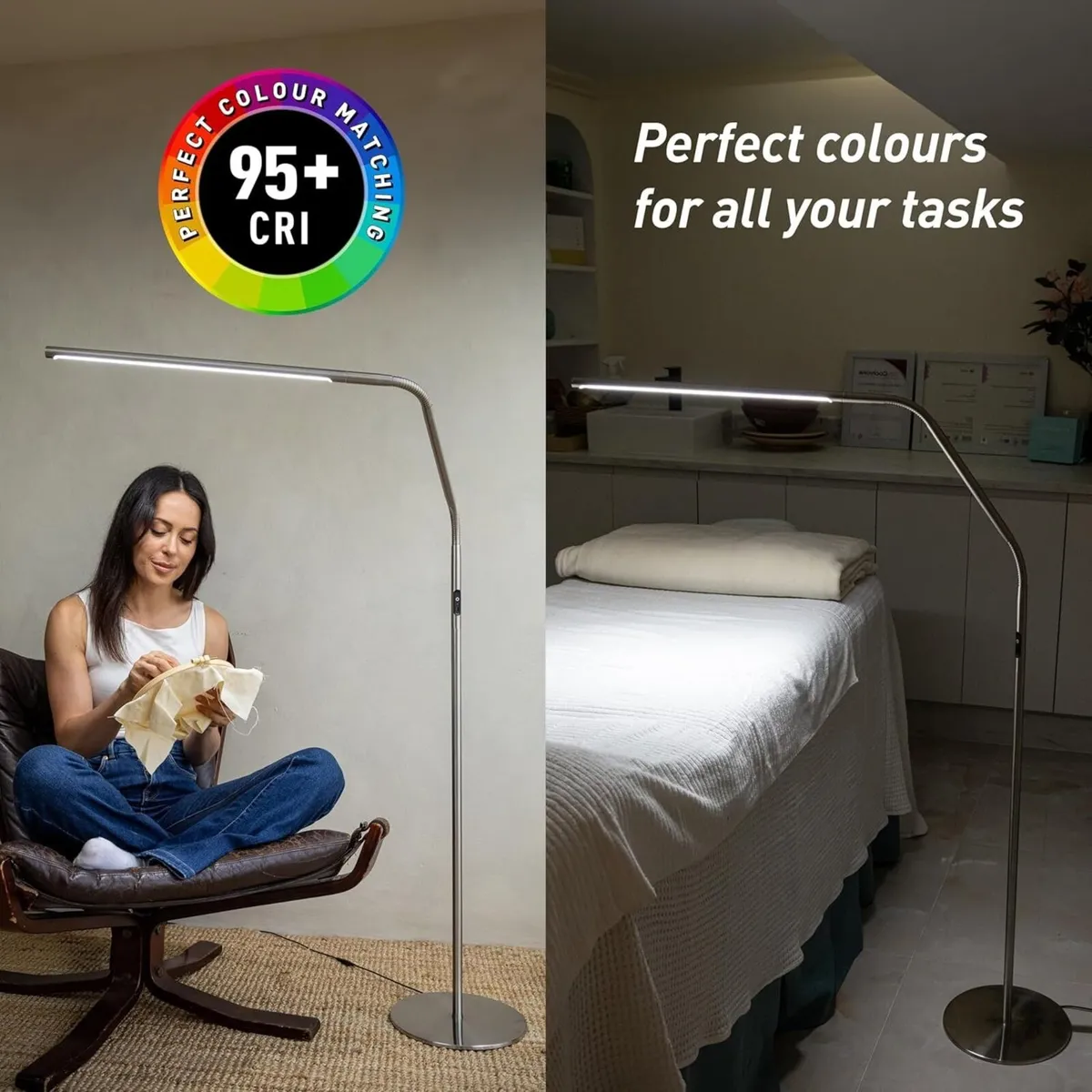 Slimline 4 LED Floor Lamp - 6 000K 3 200 Lux - Image 4