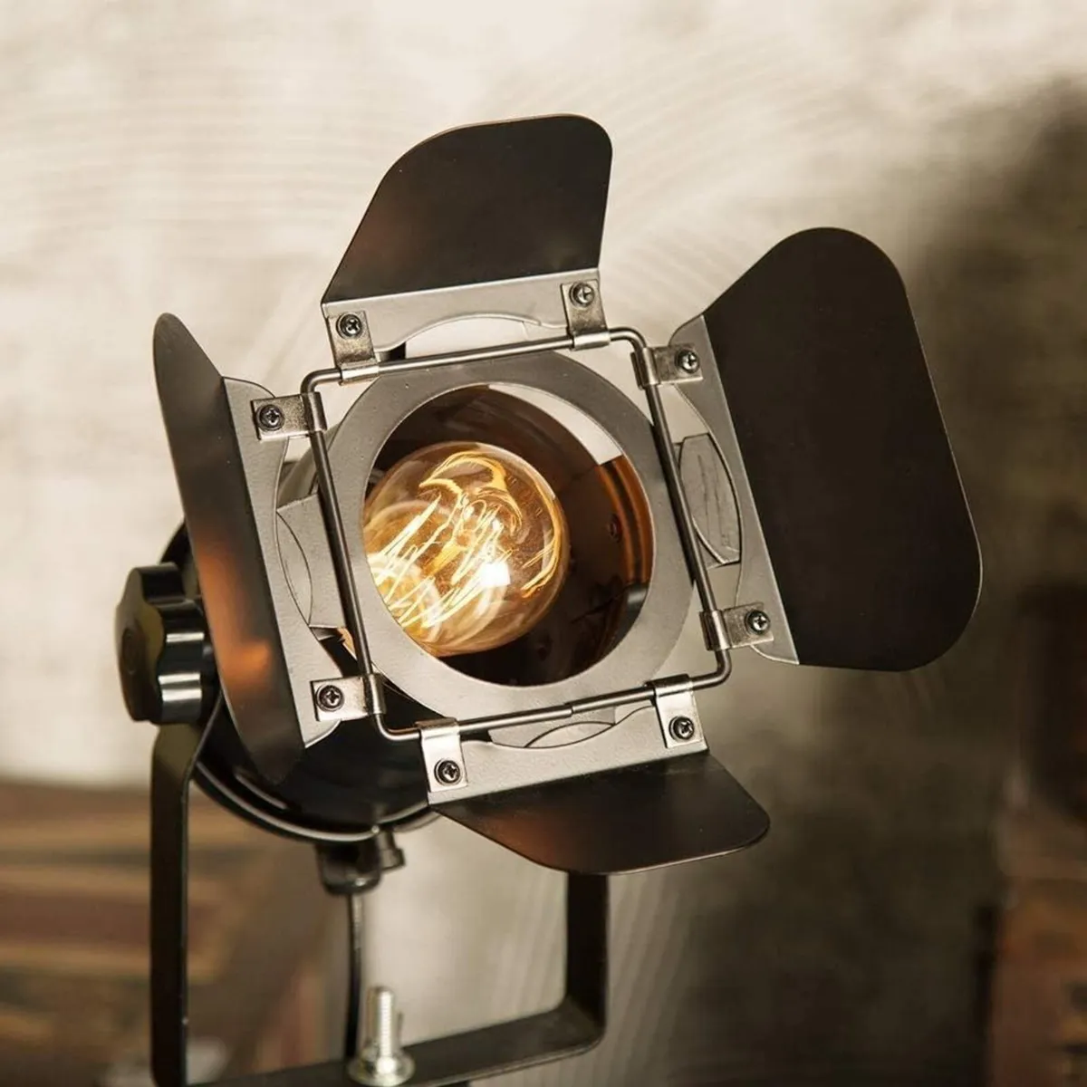 Vintage Industrial Black Retro Tripod Adjustable - Image 3