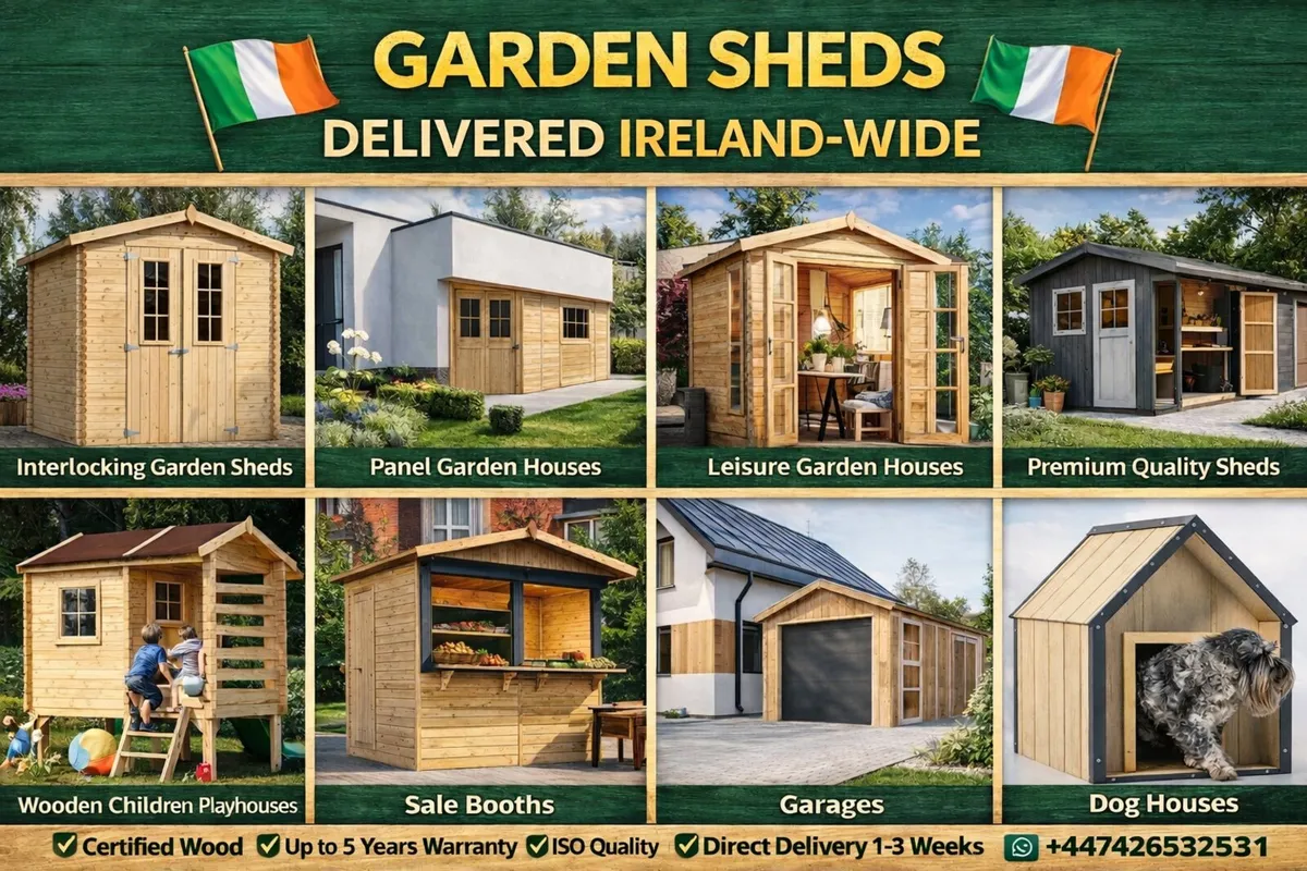 GARDEN SHEDS WOODEN PREMIUM QUALITY - Image 1