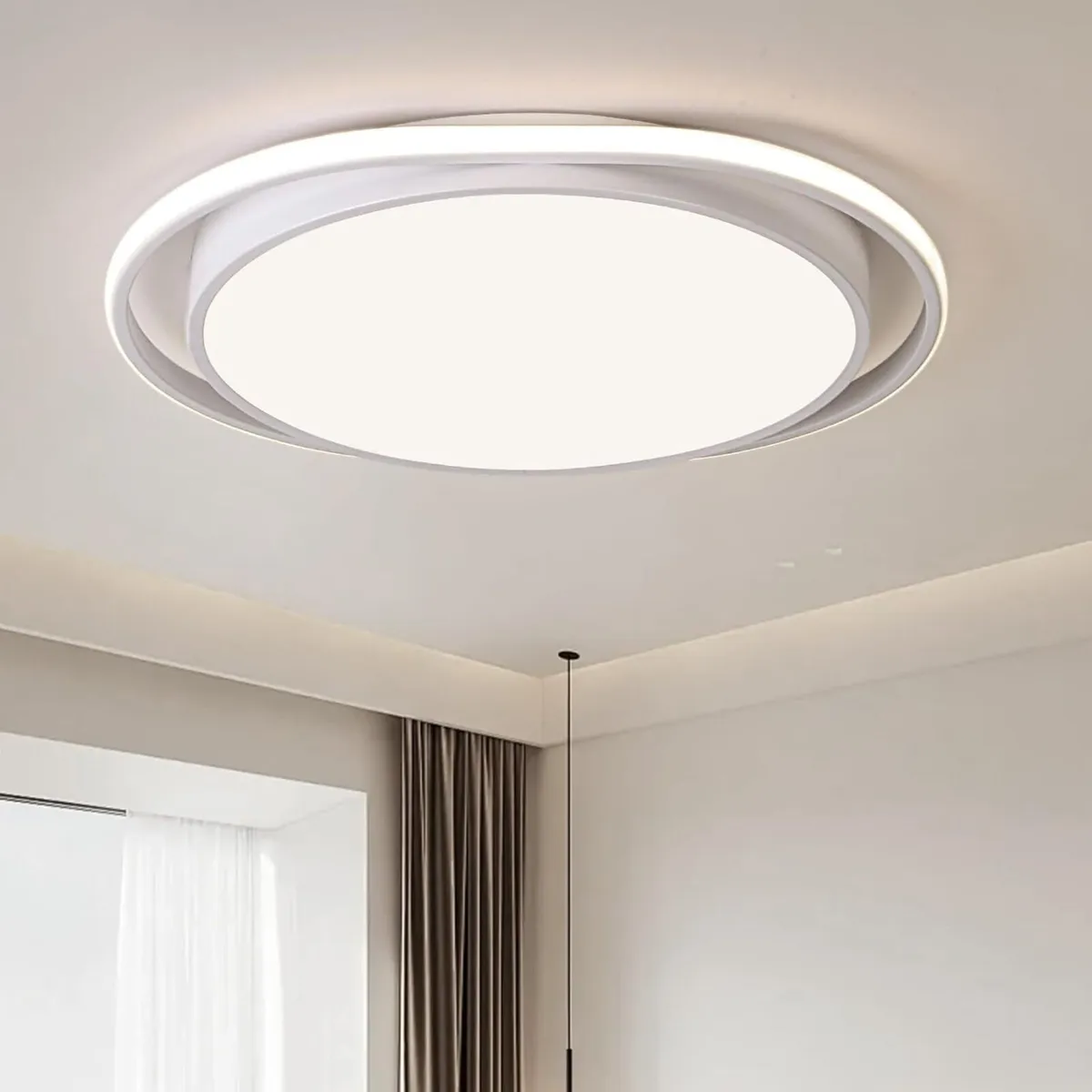 Dimmable LED Ceiling Light Modern Lamp Smart Semi - Image 1
