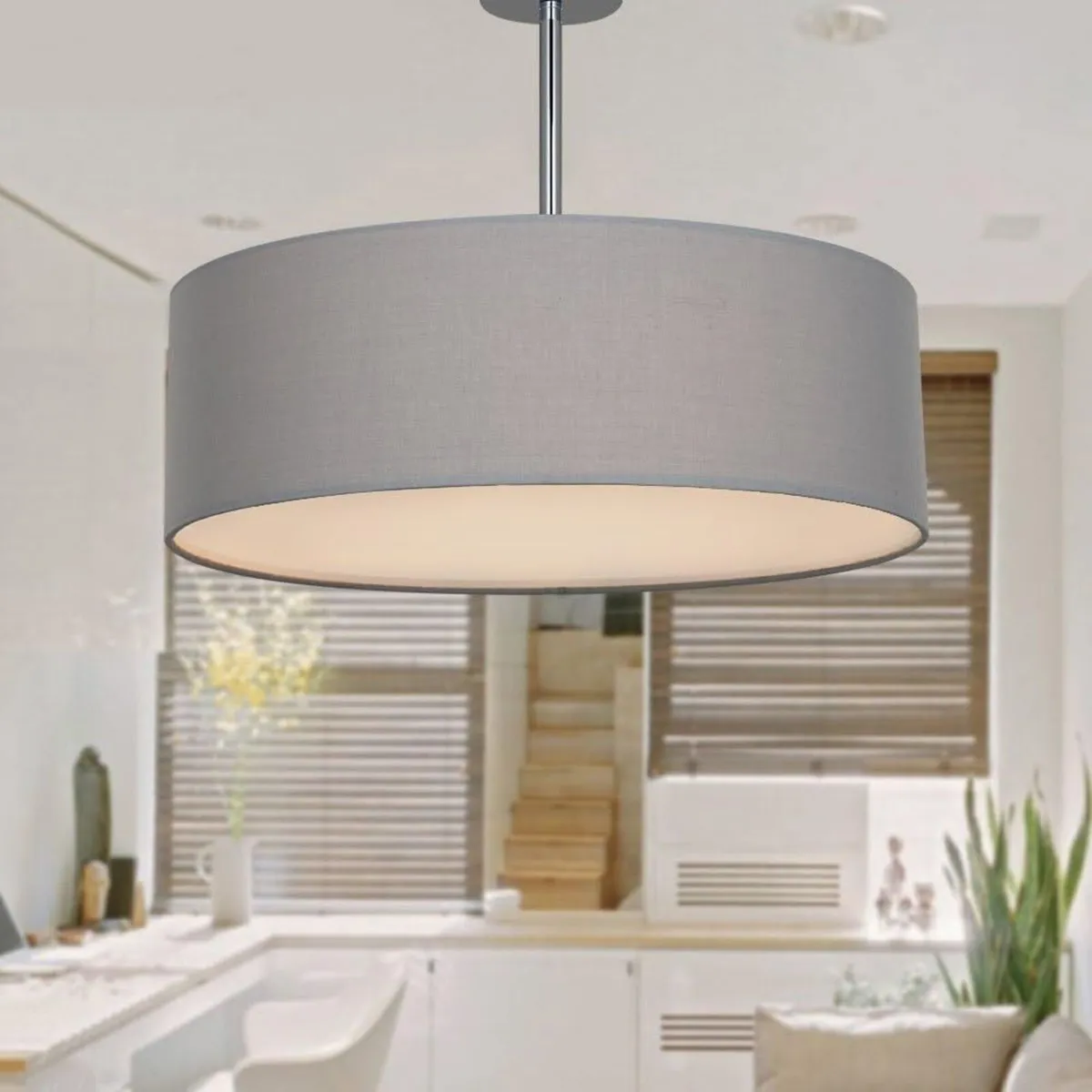 Ceiling Light Modern Fabric Pendant Shade Large - Image 4