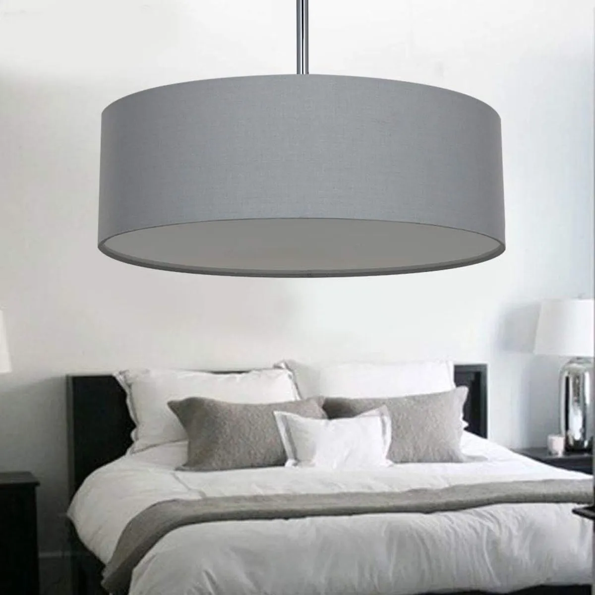 Ceiling Light Modern Fabric Pendant Shade Large - Image 3