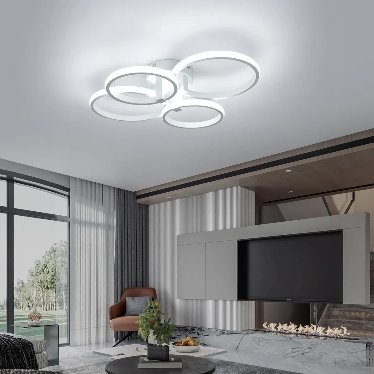 Mordern LED Ceiling Light 56W 6300LM Lights Cool - Image 2