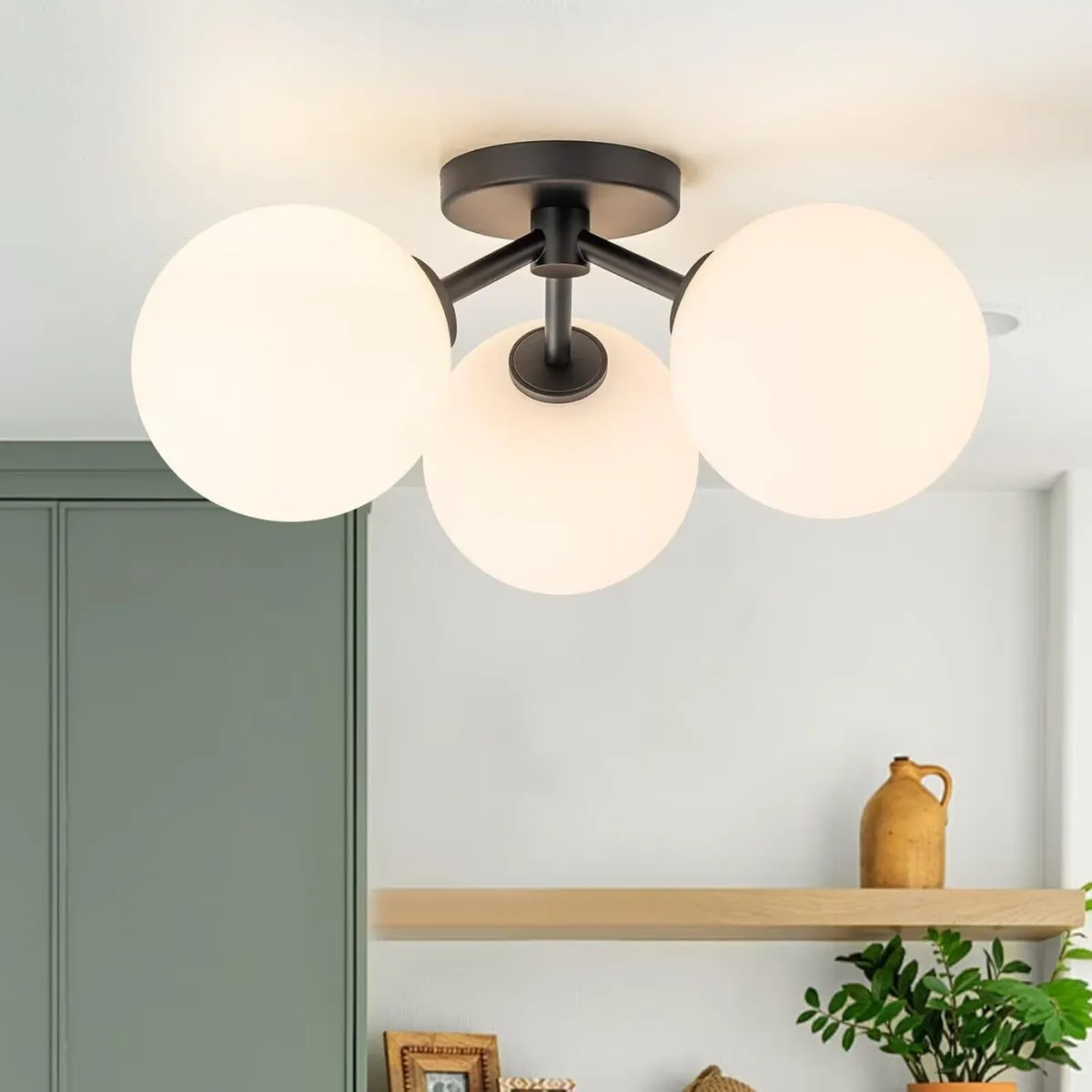 Modern Semi Flush Mount Ceiling Light Fixture - Image 1