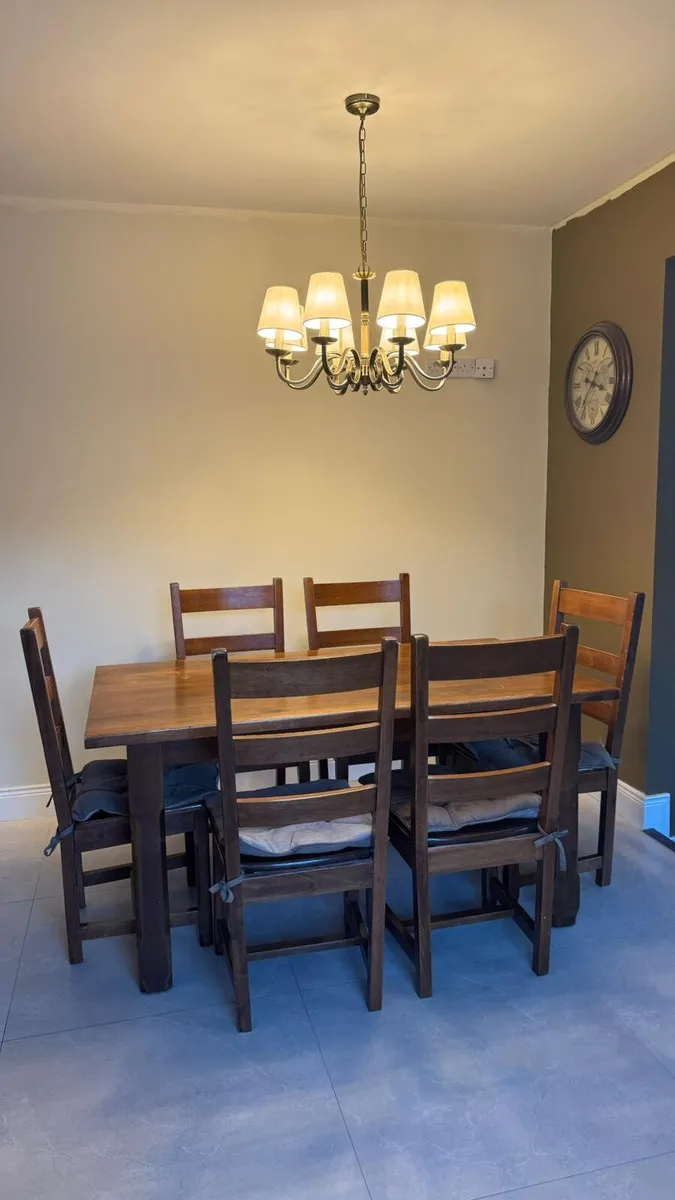 Kitchen Table & 8 chairs - Image 2