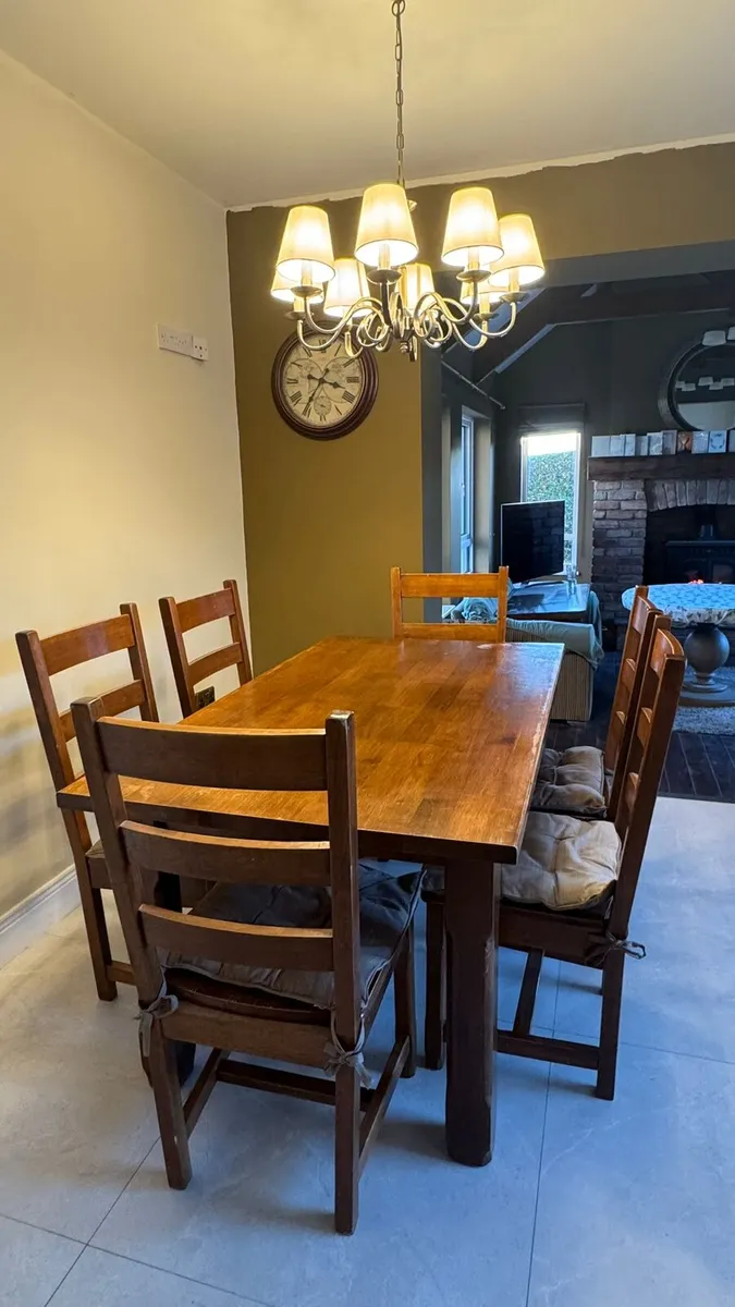 Kitchen Table & 8 chairs - Image 3