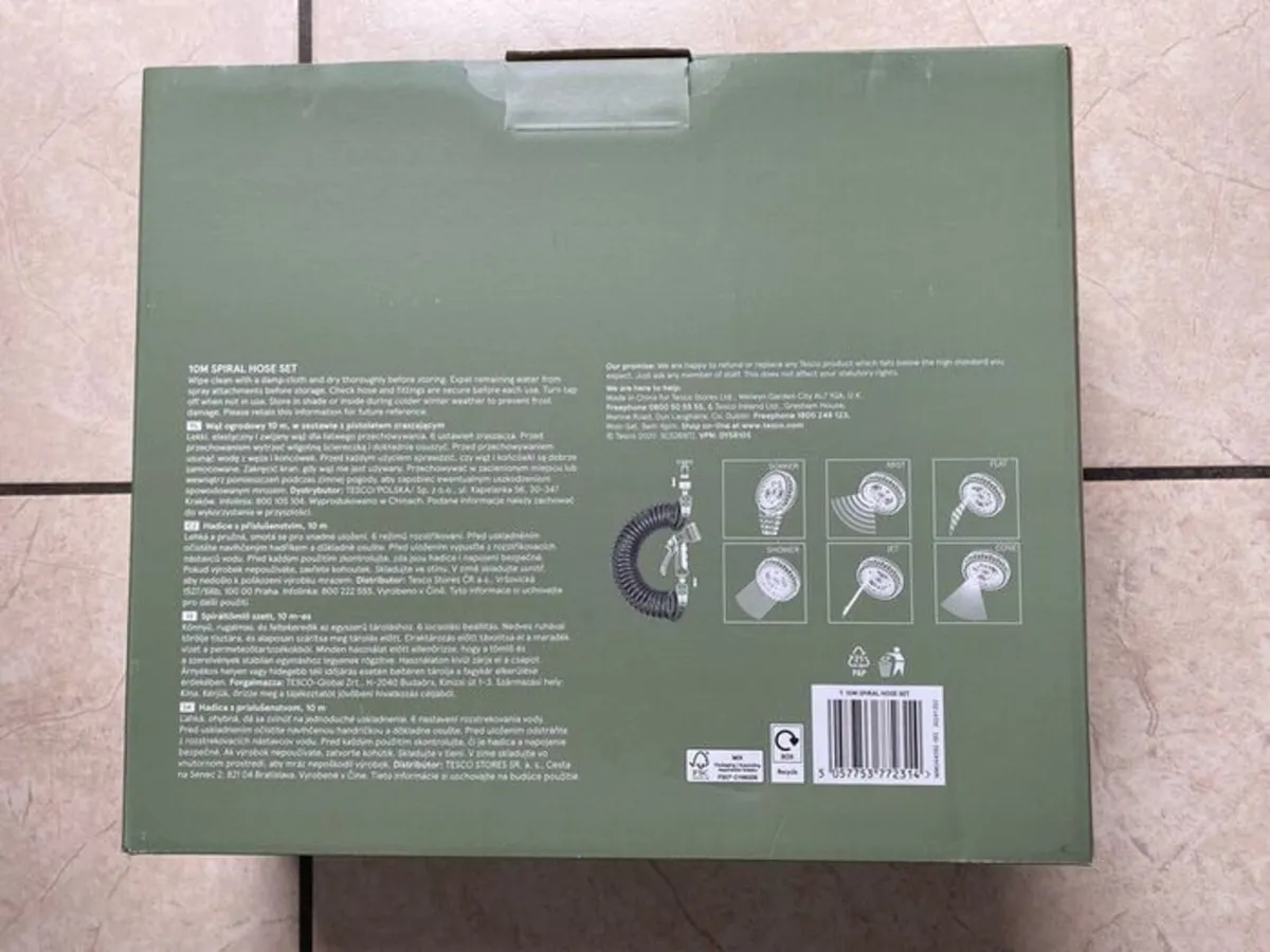 10M Spiral Hose Pipe with Spray Gun & Accessories - Image 3