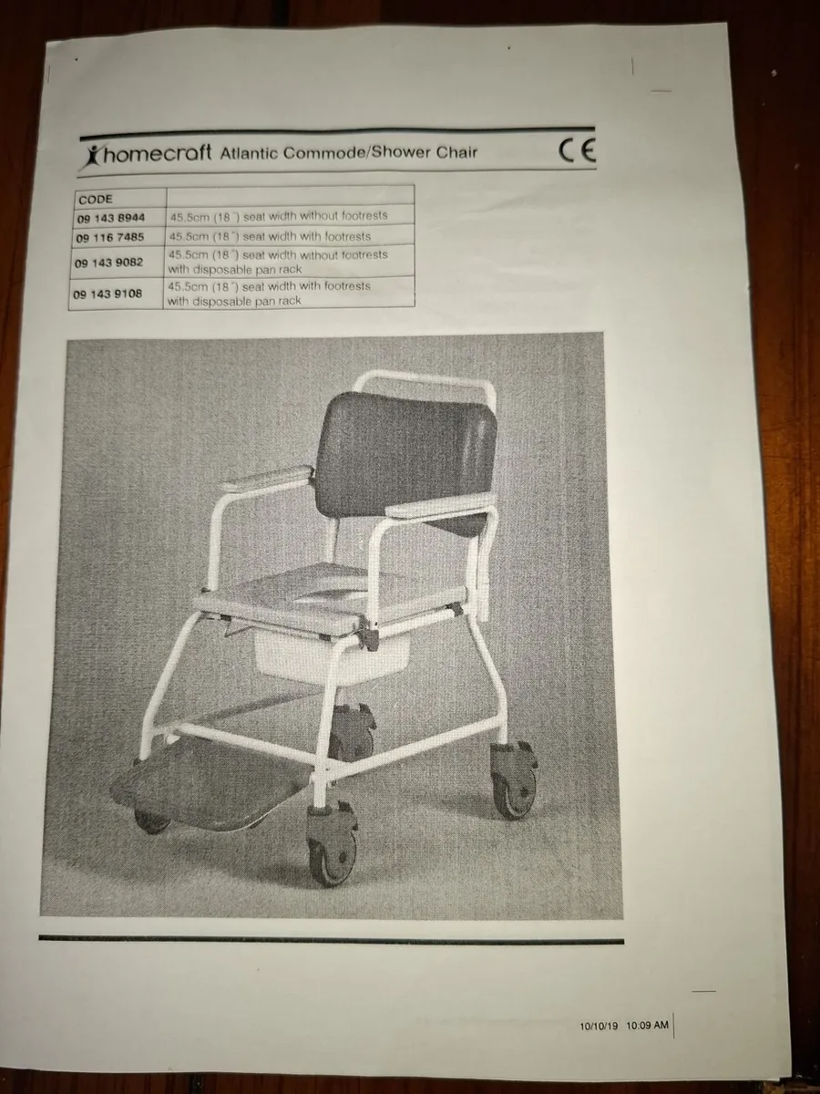 Commode & shower chair - Image 3