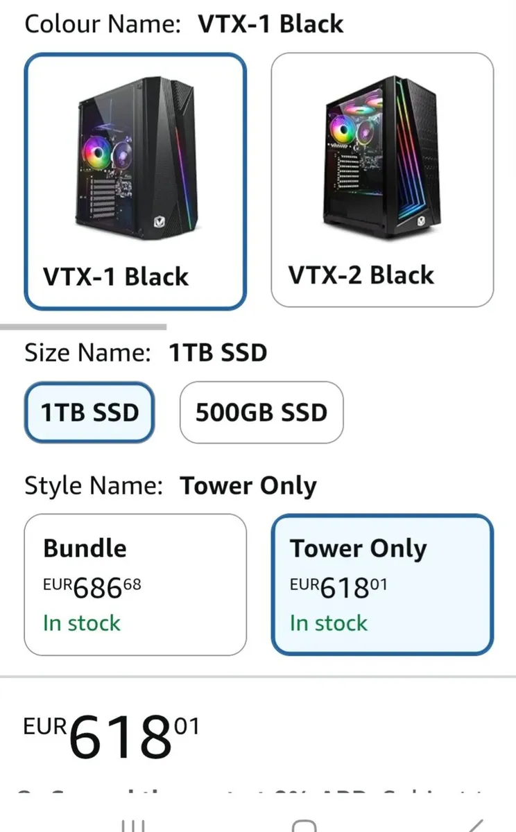 Brand new gaming PC Vibox 1TB SSD - Image 1