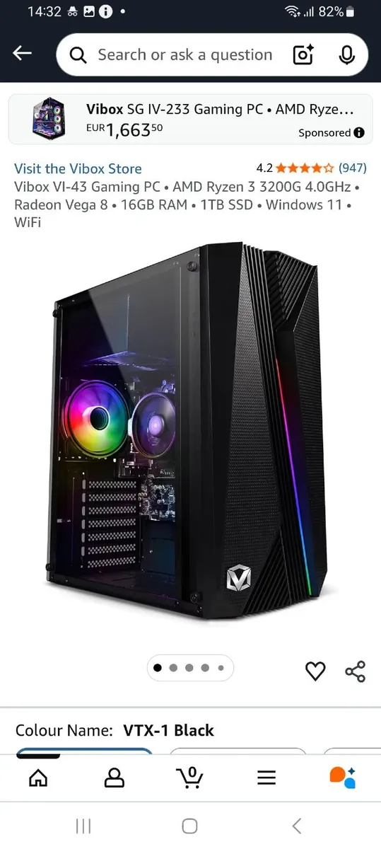 Brand new gaming PC Vibox 1TB SSD - Image 2