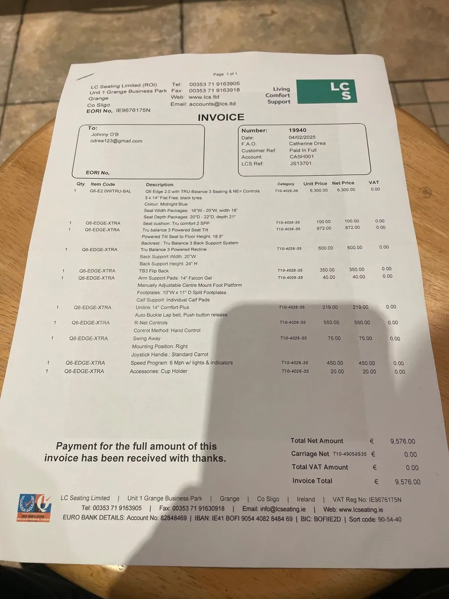 Powerchair/Wheelchair for sale in Dublin - Image 4