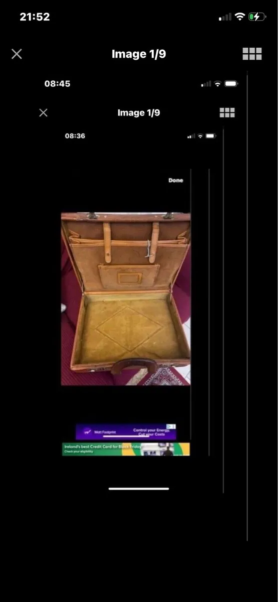 Vintage Leather Briefcase - Image 1